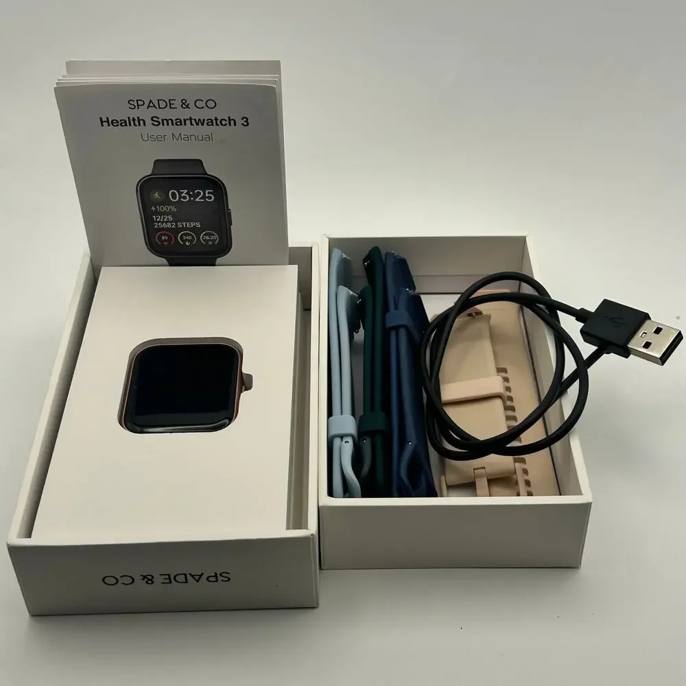 Spade & Co Health Smartwatch 3 for Android - Black - Smart Watch